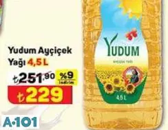 YUDUM AYÇİÇEK YAĞI 4.5 L YUDUM AYÇİÇEK YAĞI 4.5 L